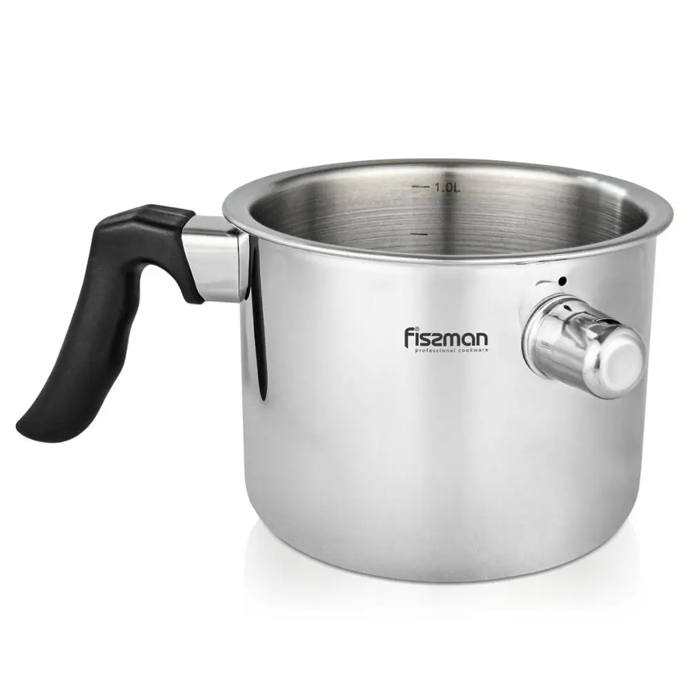 Фиссман 1 0Л свисток молочный горшок с двойными стенками корпус из нержавеющей