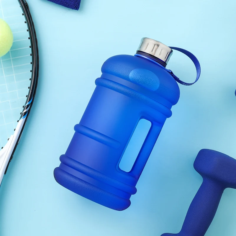Новая спортивная большая бутылка для фитнеса 2 л вместительная воды портативное