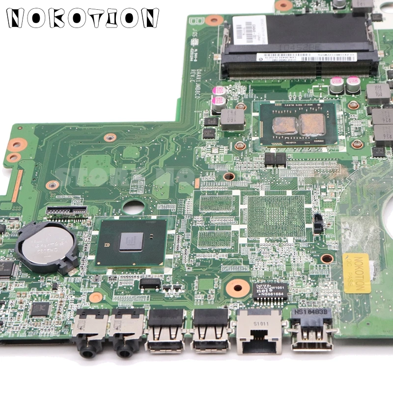 NOKOTION для hp Compaq G62 CQ62 материнская плата для ноутбука I3-350M ЦП DDR3 634648-001 DAAX1JMB8C0 основная плата