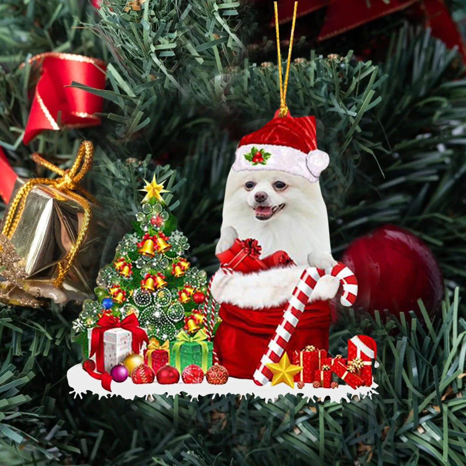 

Christmas Personalized Family Ornament DIY Name Blessing Ornament Christmas Tree Hanging Pendant New Year Home Decoration