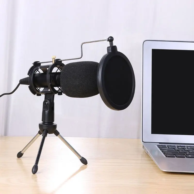 

Usb Microphone Series Wired Condenser Microphone With Stand Clip for Pc Support High Output Low Self-Noise