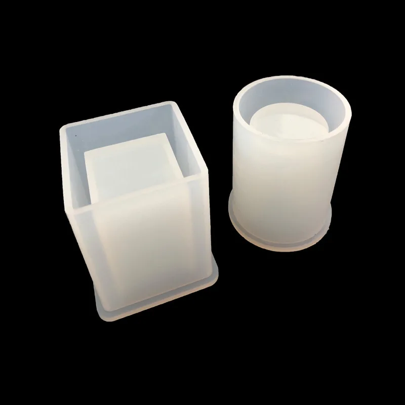 Круглая квадратная силиконовая резиновая форма для изготовления горшков ручной