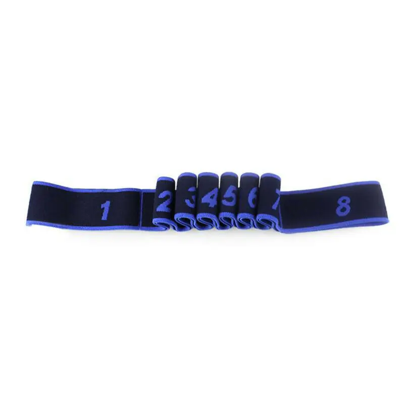 4x90cm Cotton Yoga Resistance Band Loop Pilates Stretch Strap Home Gym Training Belt Leg Fitness Exercise Workout - Цвет: Синий