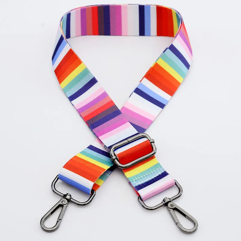 Нейлоновый Регулируемый Ремешок на плечо сменная Сумка Радужная ручка для