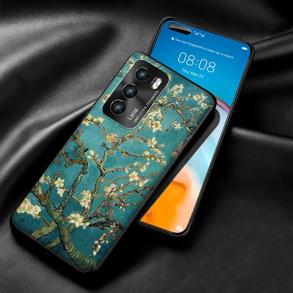Тонкий чехол Lavaza с изображением Ван Гога звездной ночи для Huawei P8 P9 P10 P20 P30 Y6 Y7 Y9 Lite