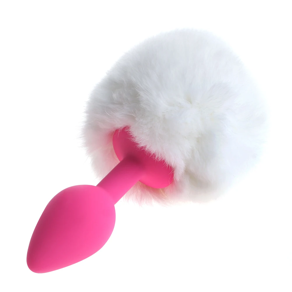 Анальная пробка с хвостом кролика анальные секс-игрушки для взрослых на заднем