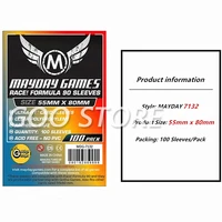 2 packslot mayday card sleeve 7132 for 5580mm cards protector clear pack case board games sleeves