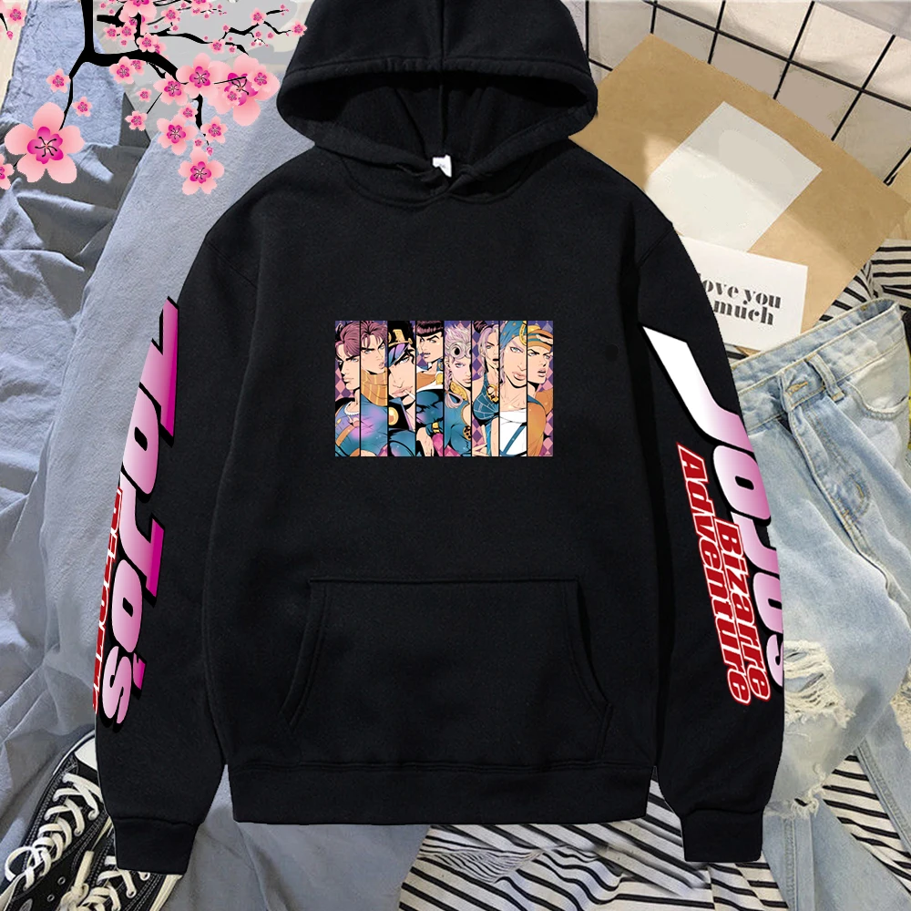 

Джоджо приключенческая Толстовка Для женщин забавные толстовки с рисунком из аниме Рисунок Kawaii Толстовка