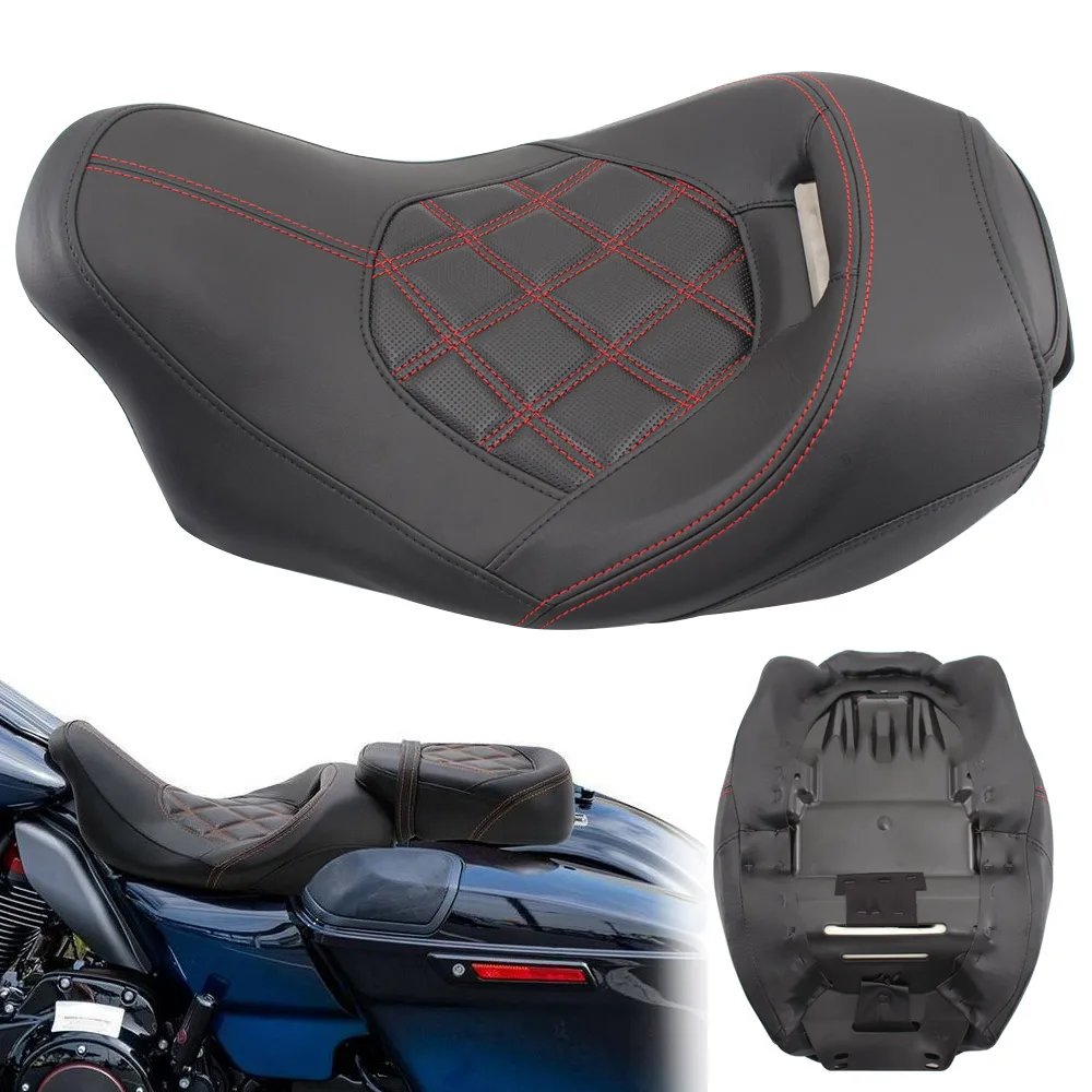 

Motorcycle Driver Seat For Harley Touring Road King Street Electra Glide Ultra Limited 2009-Later Moto Accessory Front Seats