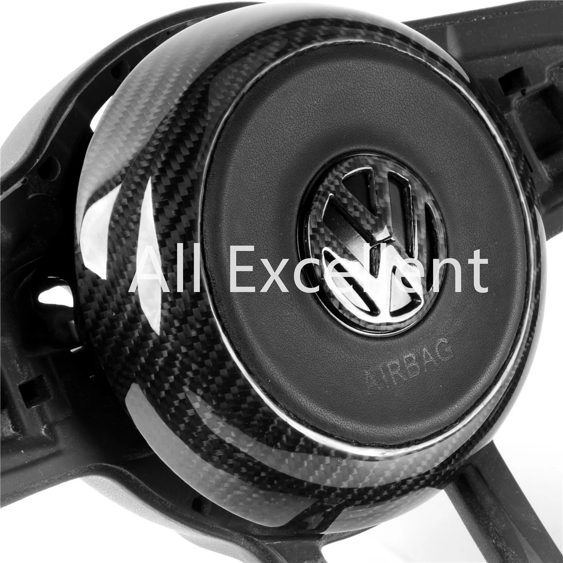 Цена Руль из углеродного волокна и кожи Napa с подушкой безопасности для Volkswagen Golf MK7 GTI R