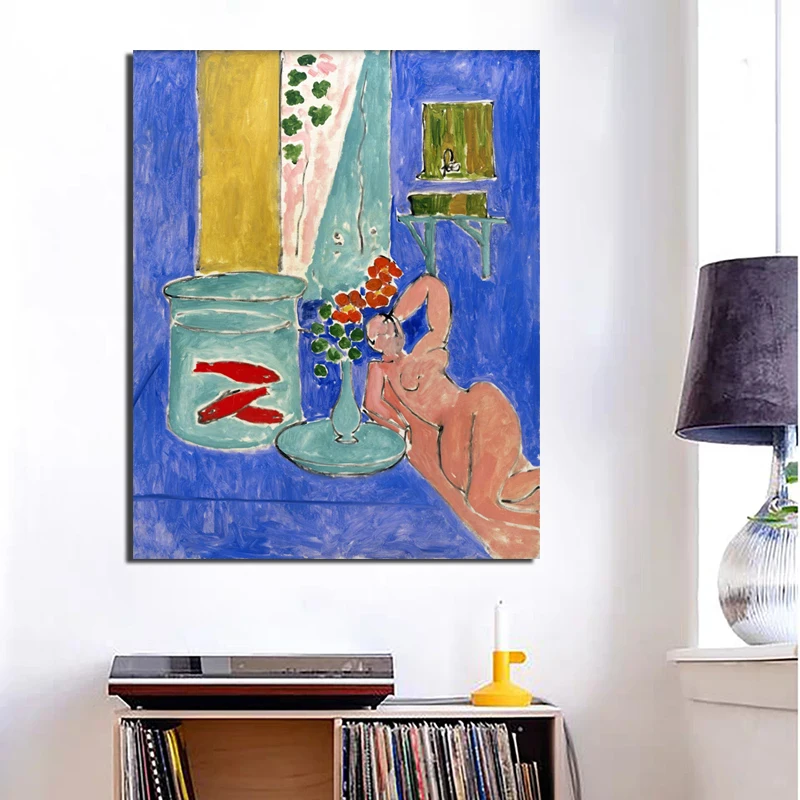 Картина на холсте Лежащая женщина Матисс настенные художественные плакаты и