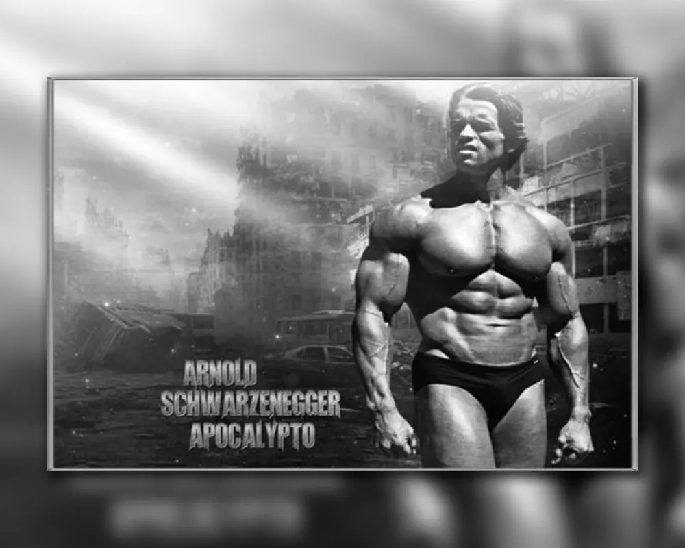 

A02 ARNOLD SCHWARZENEGGER Bodybuilding Motivational Gigantic Strong Wall Sticker Silk Poster Art Home Decoration Christmas gift