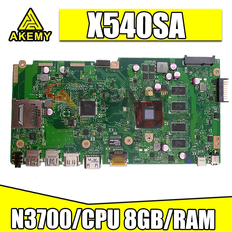 

Материнская плата для ASUS X540SA/X540S/F540S/X540SAA/протестированная материнская плата для ноутбука ок N3700/процессор 8 ГБ/ОЗУ