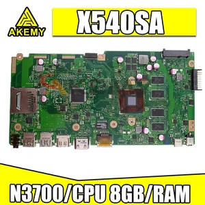 for asus x540sax540sf540sx540saa laptop motherboard mainboard test ok n3700cpu 8gbram free global shipping