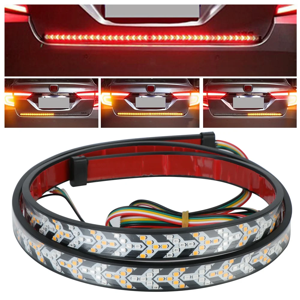 

LEEPEE Red Car LED Tailgate Light Running Reverse Backup Signal lamp 12V 24V Brake Turn Signals LED Truck Tailgate Light Bar