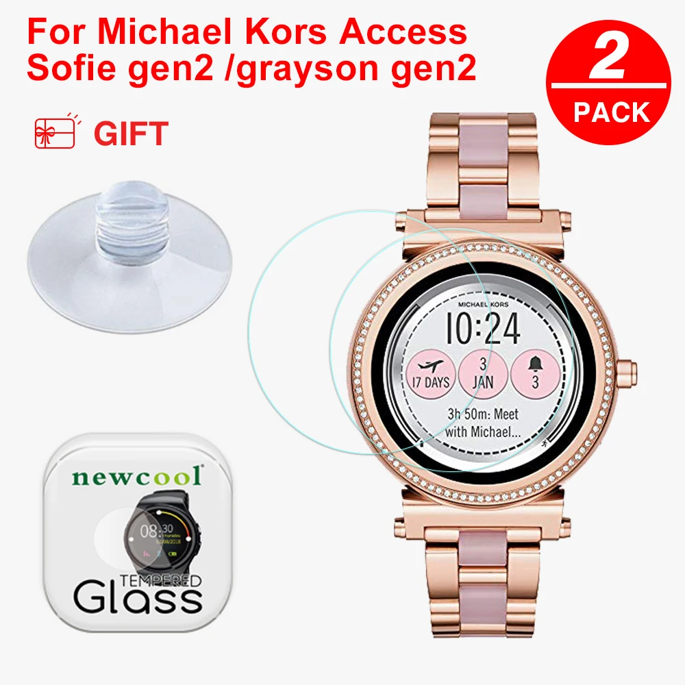 3 шт Закаленное стекло протектор экрана для Майкл Корс доступа sofie gen 2 часы