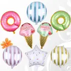 1 шт. мини пончики Конфеты Мороженое попкорн воздушные шары из фольги надувная лампа для детей украшения для дня рождения детская игрушка