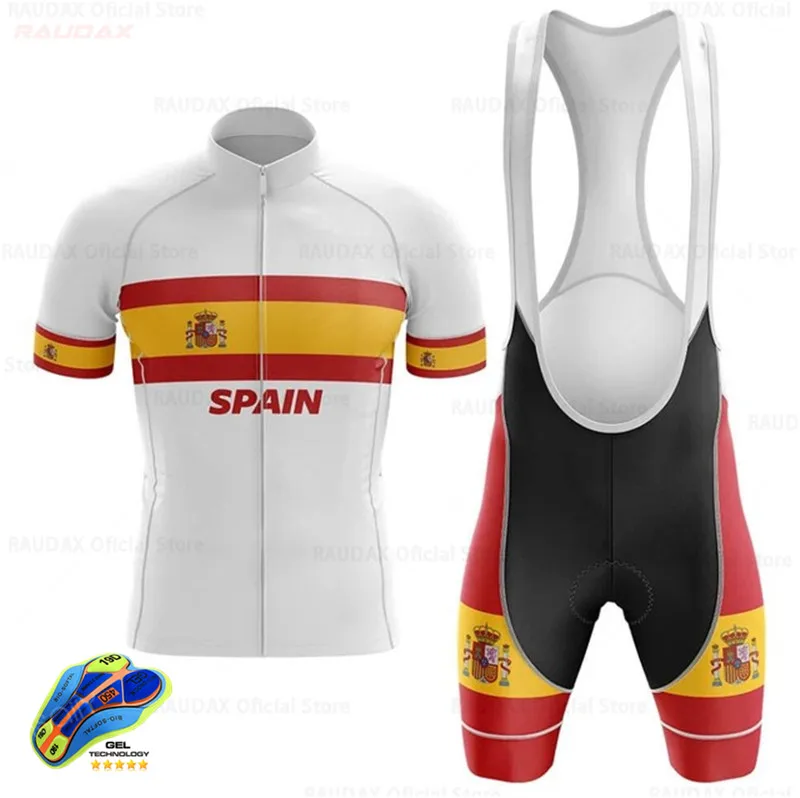 

2021 Spain Cycling Clothing Summer Men's Cycling Jersey Set MTB Bicycle Clothing Bike Wear Clothes Maillot Ciclismo Hombre Largo