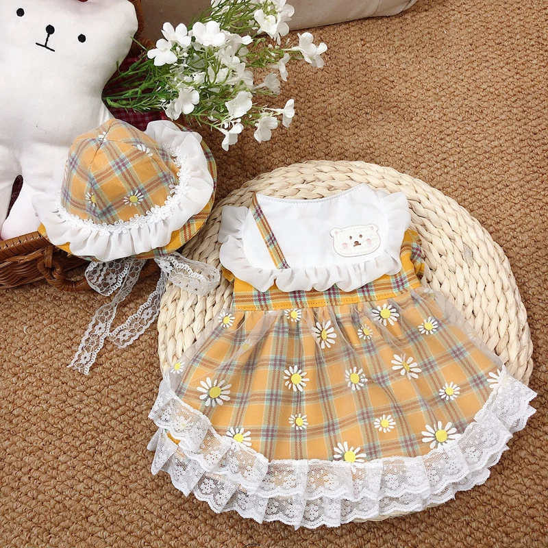 

Dog Dress Cotton Lace Gauze Skirt Small Daisy Pettiskirt Dog Cat Cute Poodle Yorkshire Pomeranian Corgi Bichon Dog Clothes 2021