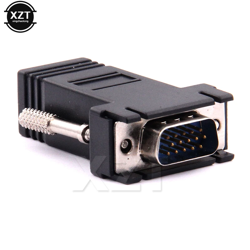 Высококачественный сетевой кабель адаптер VGA удлинитель штекер к локальной сети