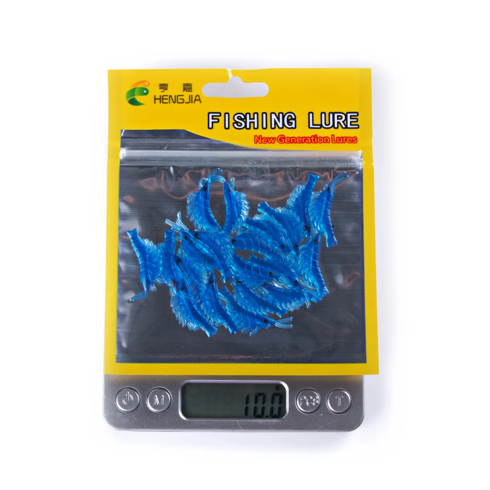 3.7CM 20pcs Soft Silicone Shrimp Fishing Lures 0.3g Small Freshwater Bait Carp Pike Bass pesca | Спорт и развлечения