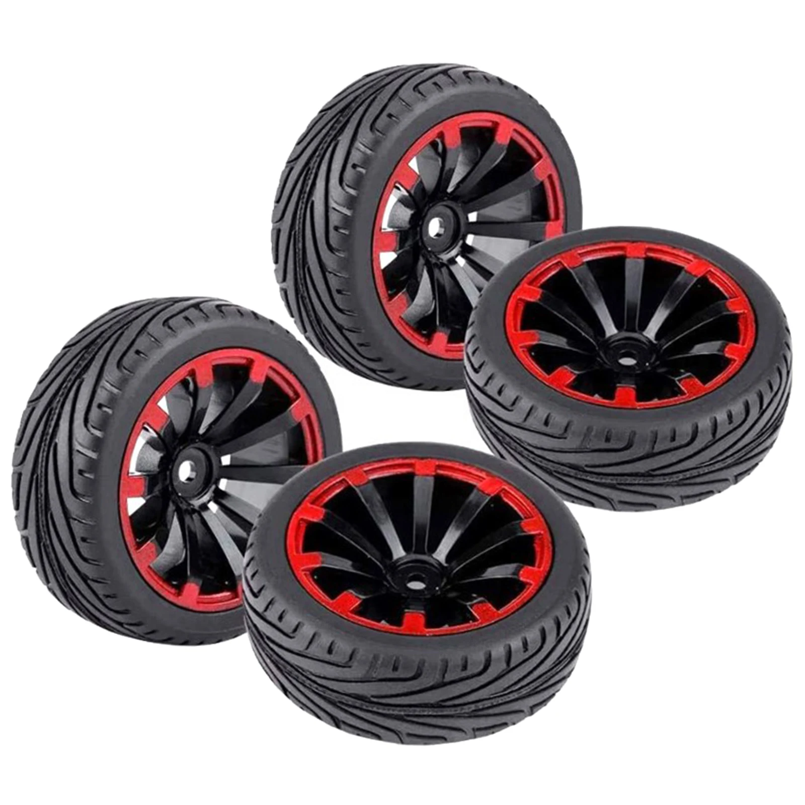 4pcs 75mm RC Tires &amp Wheels Rims 12mm Hex Hub for WLtoys 144001 124019 On/Off Road Crawler Monster Trucks Upgrade Parts | Игрушки и