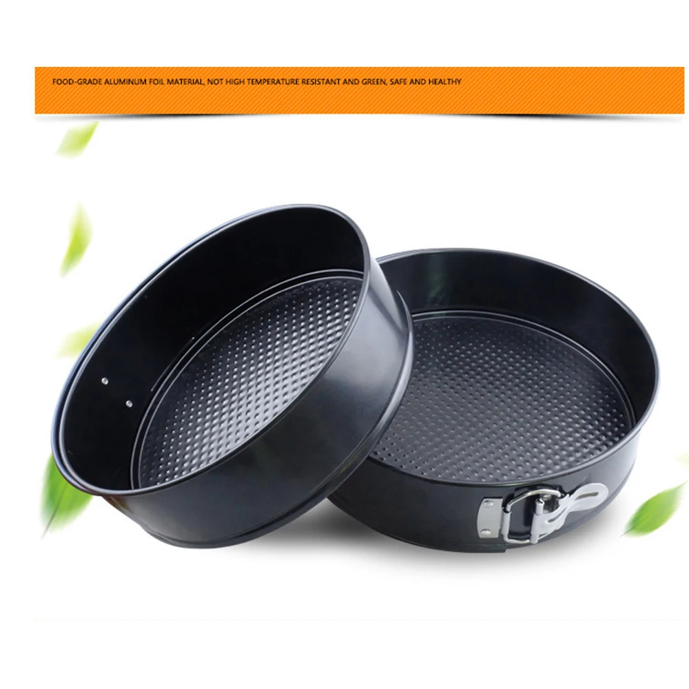 4/6/8/10 дюймов в прямом эфире с пряжкой кекса покрытием круглый противень для