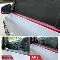 2pcs car window moulding trim weather strip sticker cover for smart fortwo 2015 2016 2017 2018 2019 exterior body styling