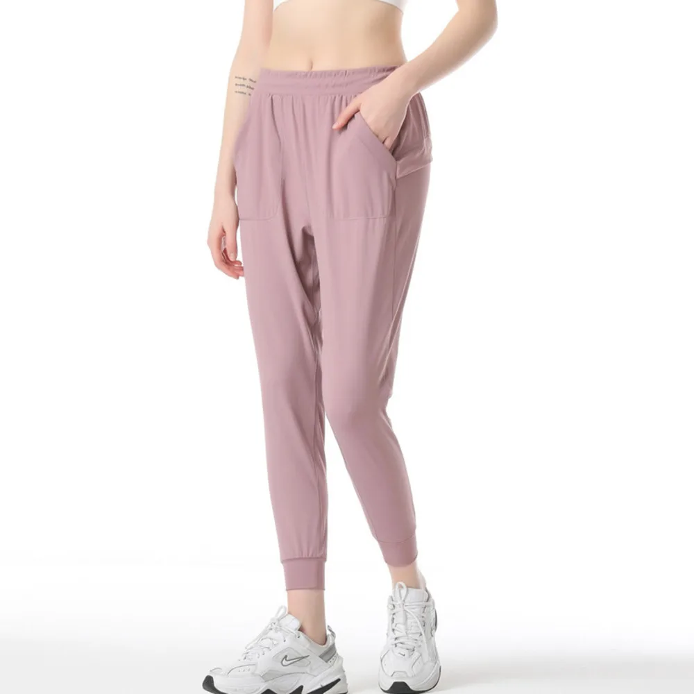 Спортивные брюки женские свободные повседневные леггинсы для фитнеса с высокой
