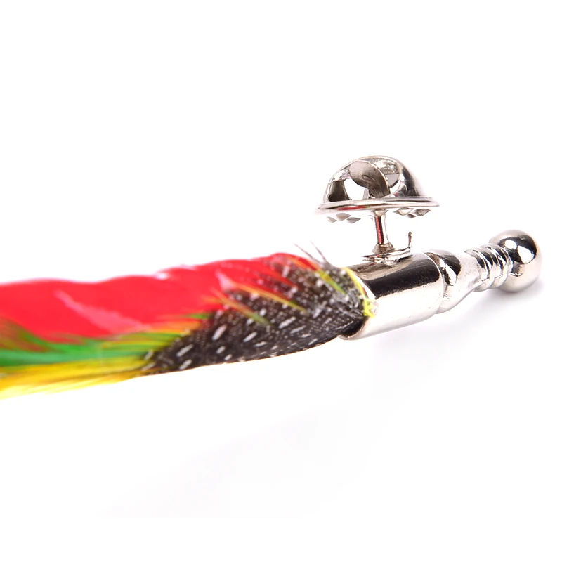 1 шт. Красивая безопасная брошь заколка мужские красочные броши в форме пера