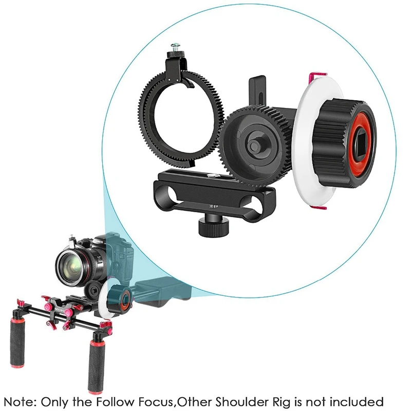 Follow Focus с зубчатым кольцом для Canon и других DSLR камер Видеокамеры DV Video подходит 15 мм