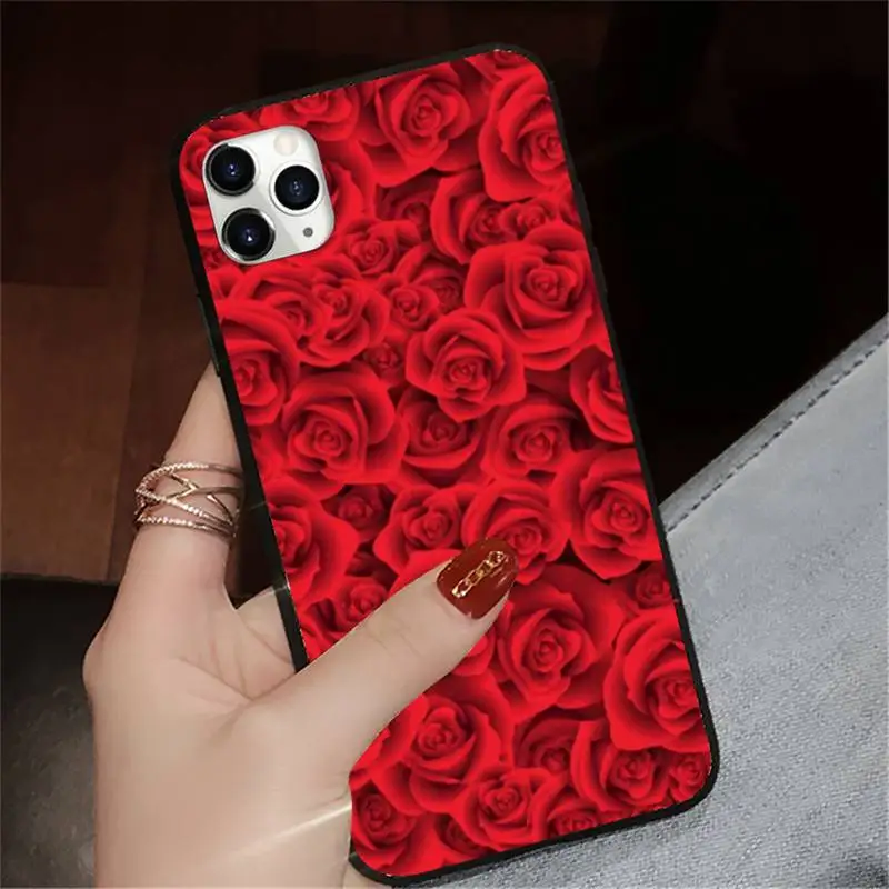 

Rose flower high quality Phone Case for iPhone 11 12 pro XS MAX 8 7 6 6S Plus X 5S SE 2020 XR