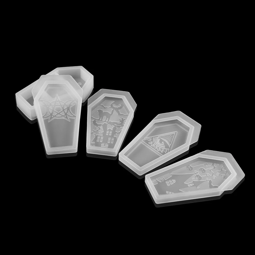 Гроб безделушка коробка силиконовая форма Хэллоуин готический контейнер Kawaii Goth