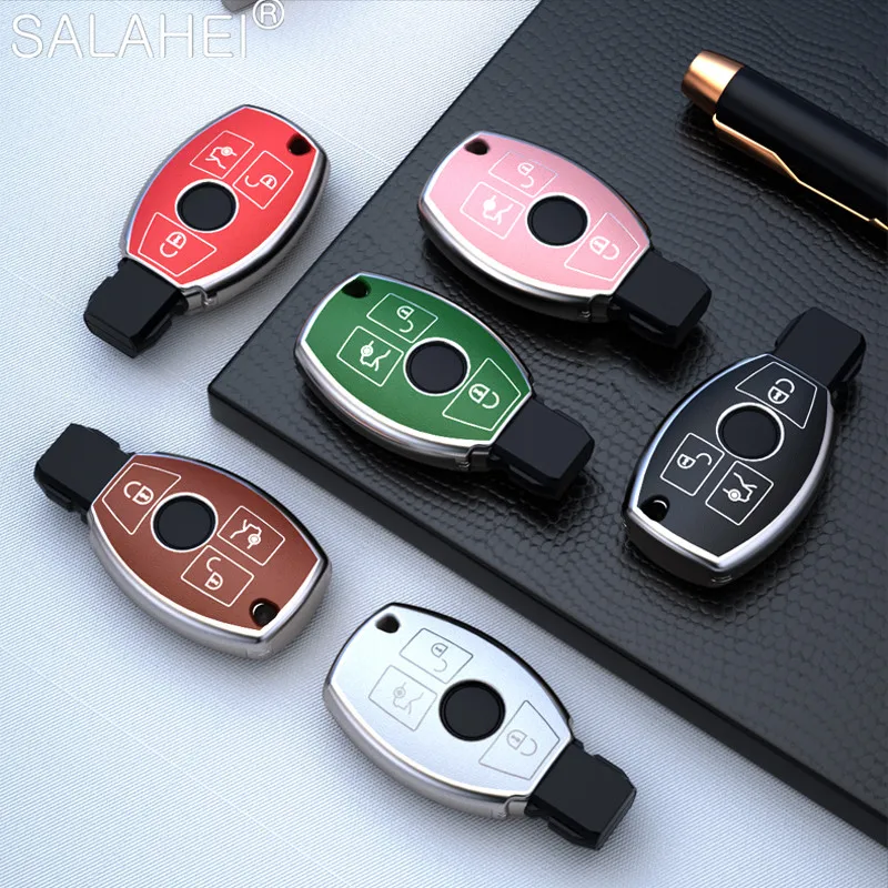 

Colorful TPU Car Remote Key Case Full Cover Shell For Mercedes Benz A B C R G Class GLK GLA w204 W251 W463 W176 AMG Accessories