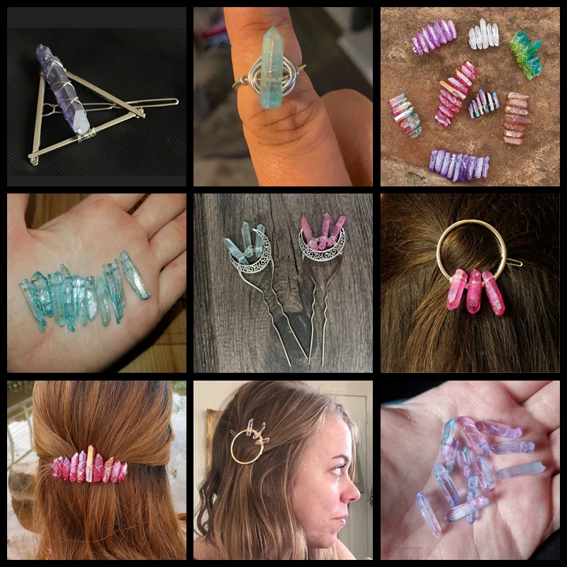 Бусины из натуральной кожи серебряного цвета с отверстием сверху необработанные