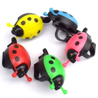 aluminum alloy bicycle bell ring lovely kid beetle mini cartoon ladybug ring bell for cycling bike ride small cute horn alarm