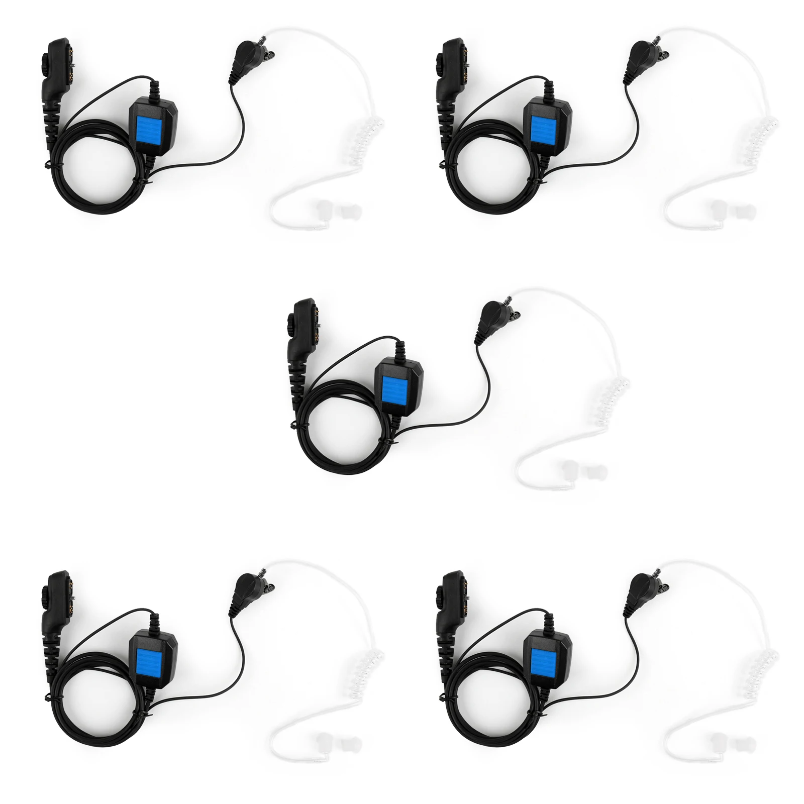 

Artudatech 5PCs 08A3 Covert Acoustic Tube Headset PTT For Hytera PD780 PD700 PD 700 780 Walkie Talkie Earpiece