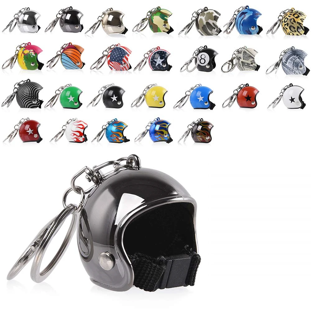 Брелок для ключей с мотоциклетным шлемом цепочка кулон мужчин и женщин подарок