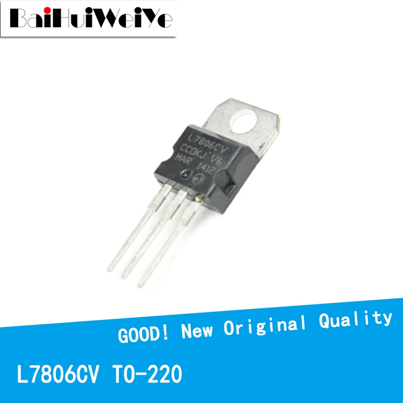 

10PCS/LOT L7806 L7806C L7806CV 1.5A/6V TO-220 New and Original IC Chipset MOSFET MOSFT TO220 Three-Terminal Voltage Stabilizer