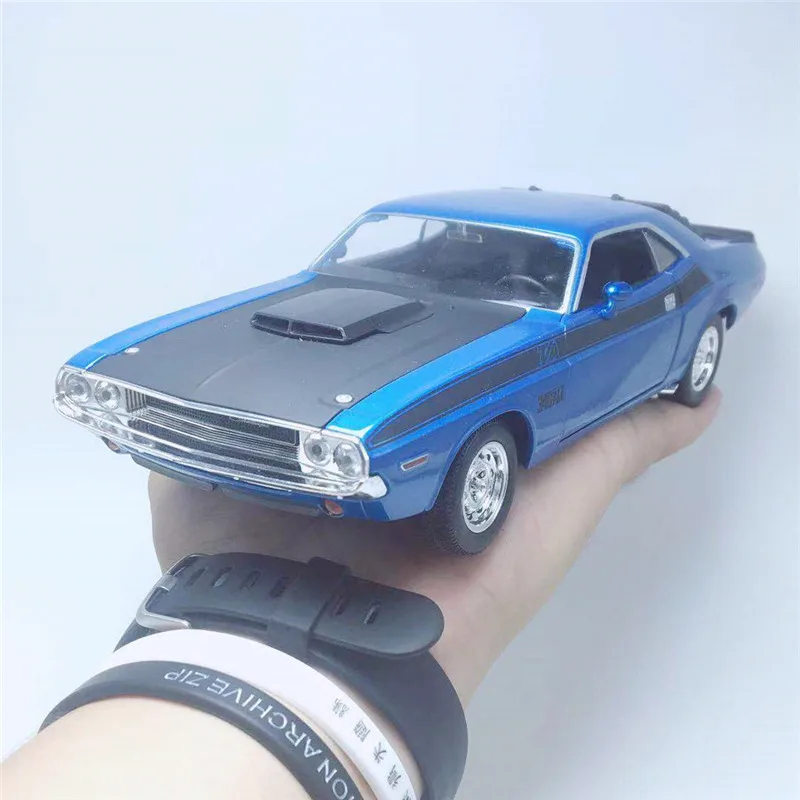 Высокое качество 1:24 Dodge Challenger сплав модель автомобиля, расширенная коллекция и подарок мускул Модель автомобиля украшения