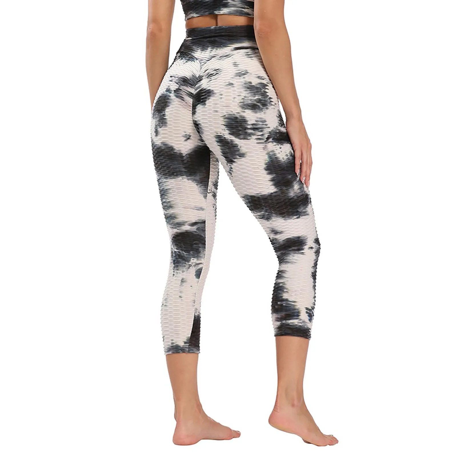 

Yoga Pants Stretchy Sport Leggings Women Tie-Dyed High Waist Tights Sport Pants Side Push Up Running Women Fitness Leggings