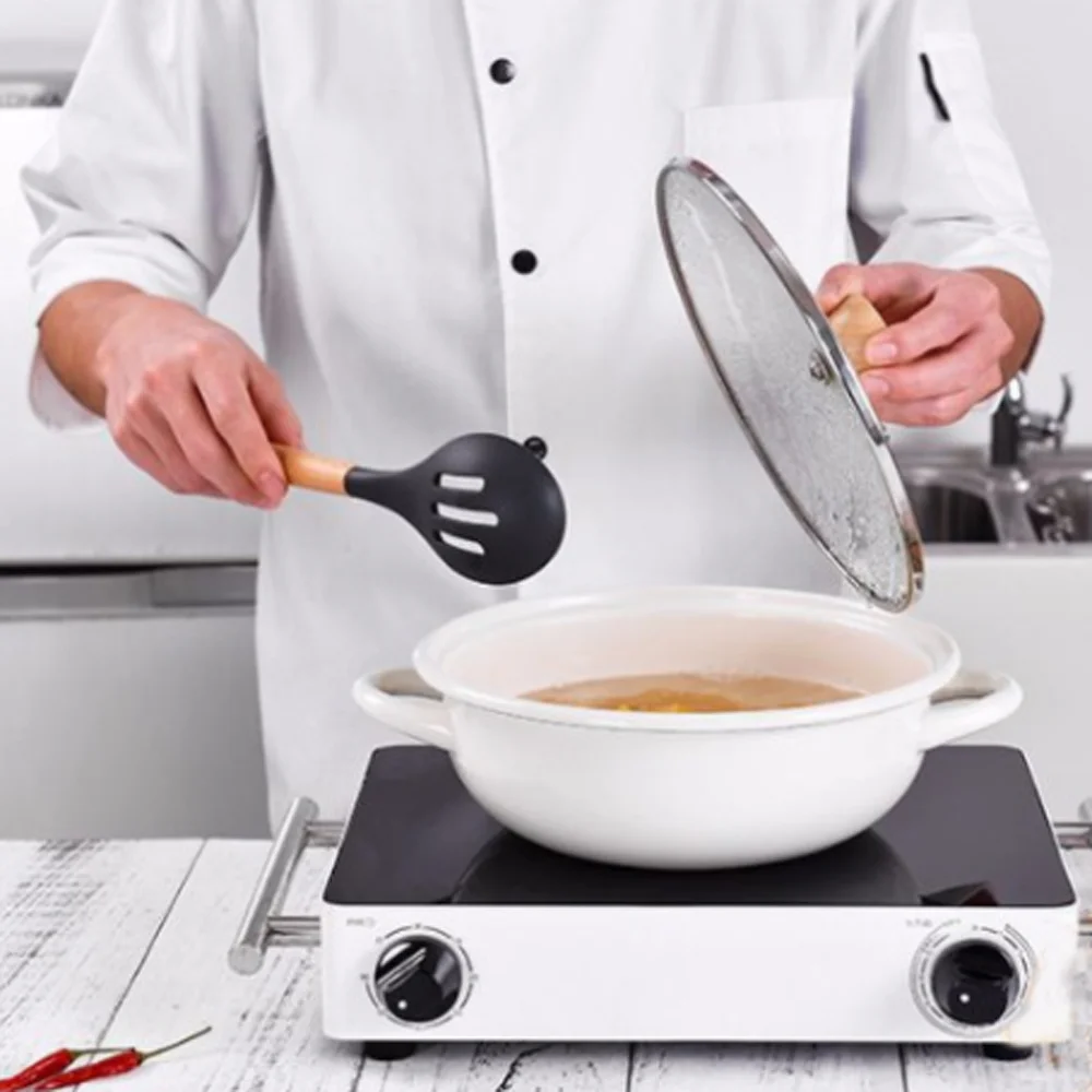 1 шт. деревянная антипригарная лопата ложка для супа лопатка Пищевая силиконовая