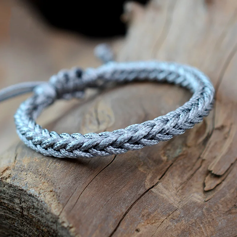 Грубый стиль мужской 8 нитей ручная плетеная тибетская буддийская работа узелки
