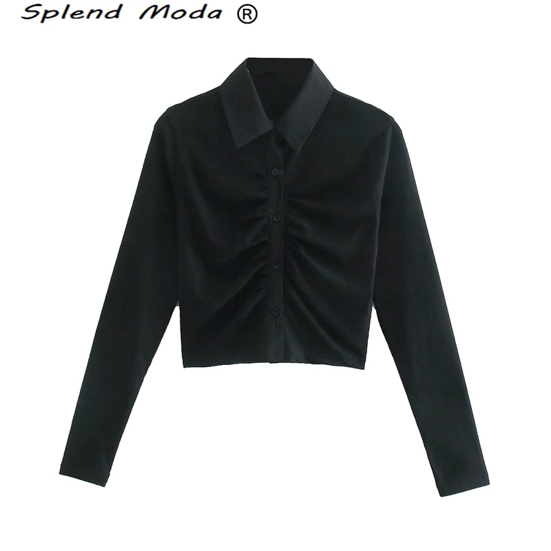 

Кардиган женский трикотажный однобортный, модный свитер в уличном стиле, повседневный короткий свитер, цвет черный, на осень