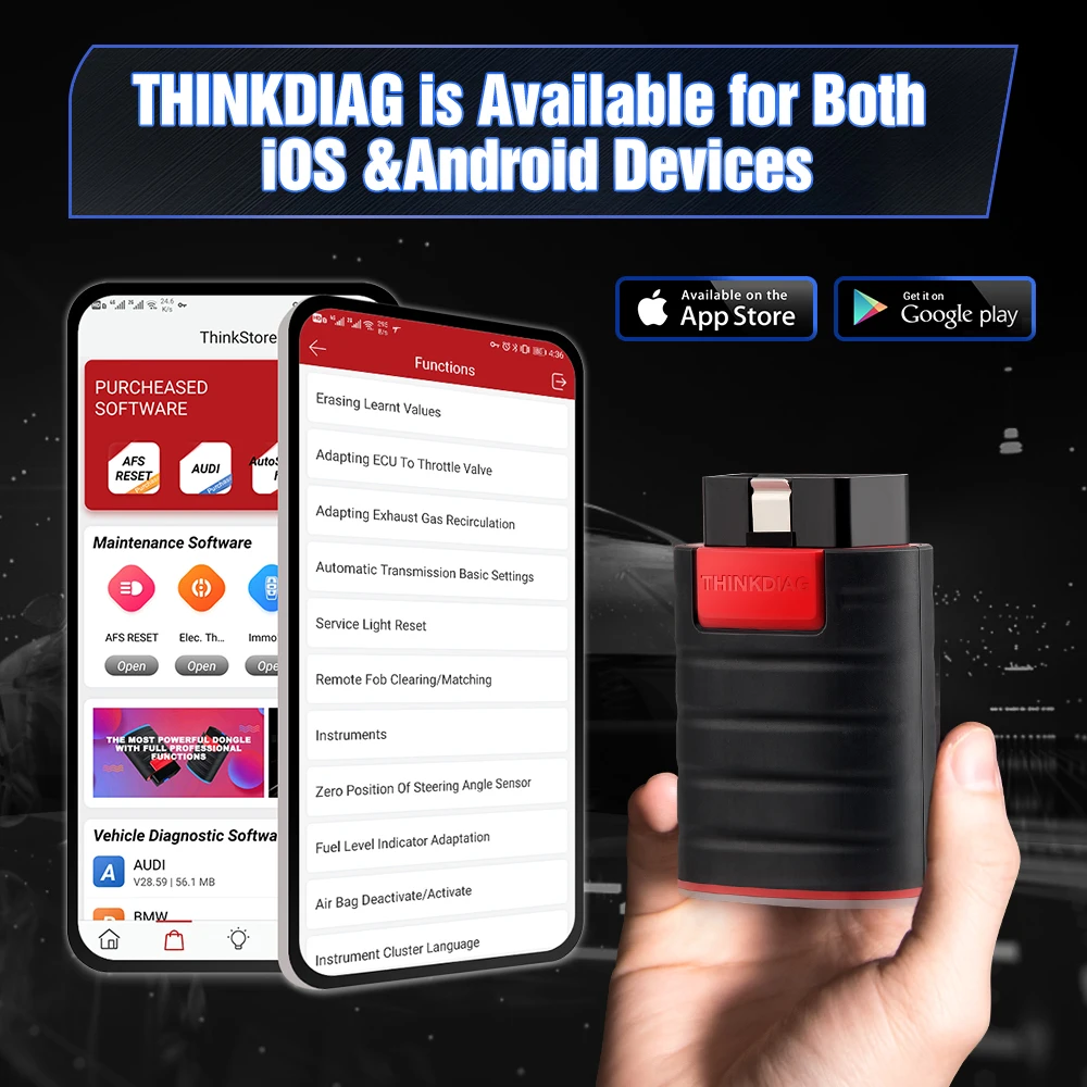 Полный системный сканер THINKCAR Thinkdiag все программное обеспечение OBD2