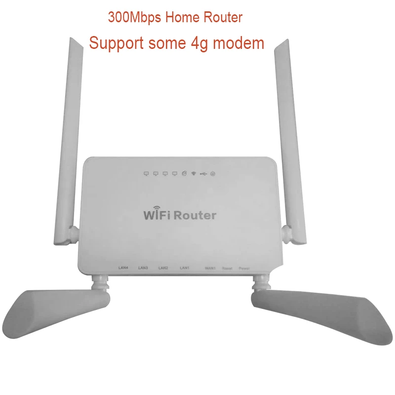 Популярный Домашний роутер 300 Мбит/с, Wi-Fi устройство, Беспроводной Wi-Fi роутер, домашний маршрутизатор Netwrok с 4 внешними антеннами для 3G 4G, Usb модем