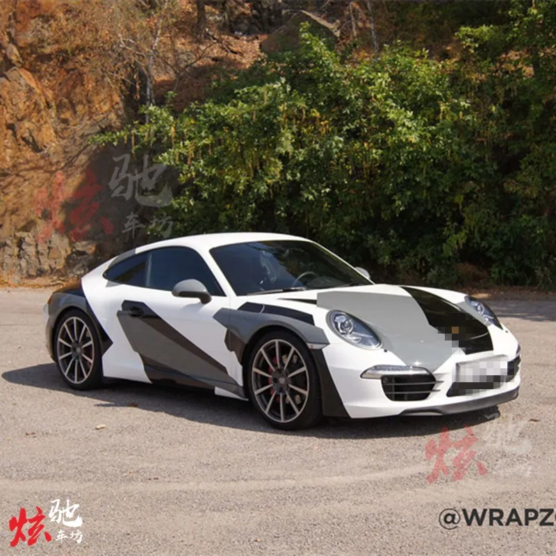 

Наклейки на автомобиль для Porsche 911 GTS, модификация внешней части, персонализированные камуфляжные спортивные наклейки