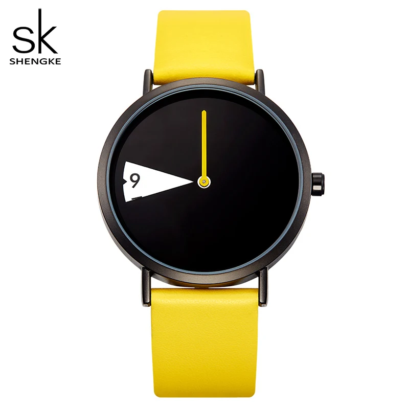 SHENGKE кварцевые наручные часы женские модные роскошные креативные Montre Femme Топ брендовые часы кожаные часы Reloj Mujer