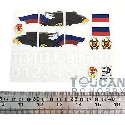

US Stock 2.4Ghz Heng Long 1/16 Russian T90 RC Tank Model 3938 Decal Accessory TH00568-SMT4