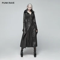 punk rave victorian gothic womens black pointed sleeves judge long coat punk party club spring jacket women cospaly harajuku